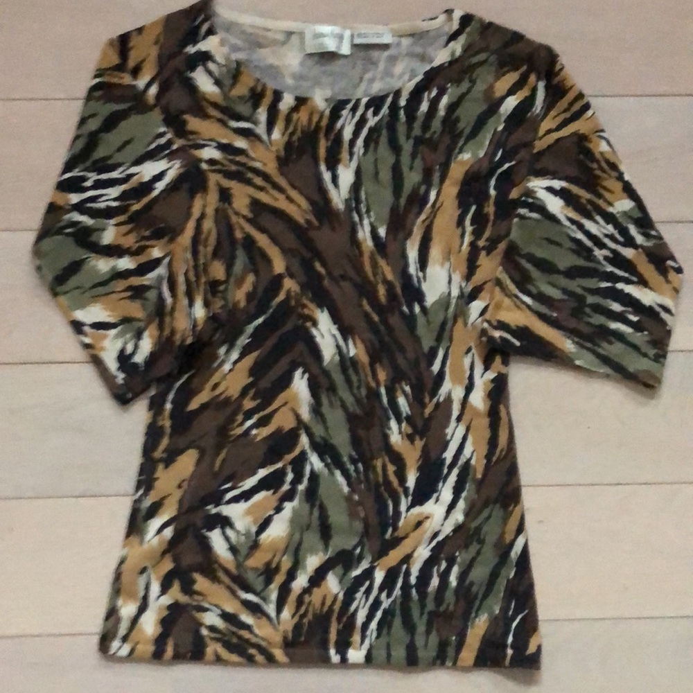 Neiman-Marcus Exclusive Cashmere V-Neck Sweater 3/4 Sleeve XS - Picture 13 of 15